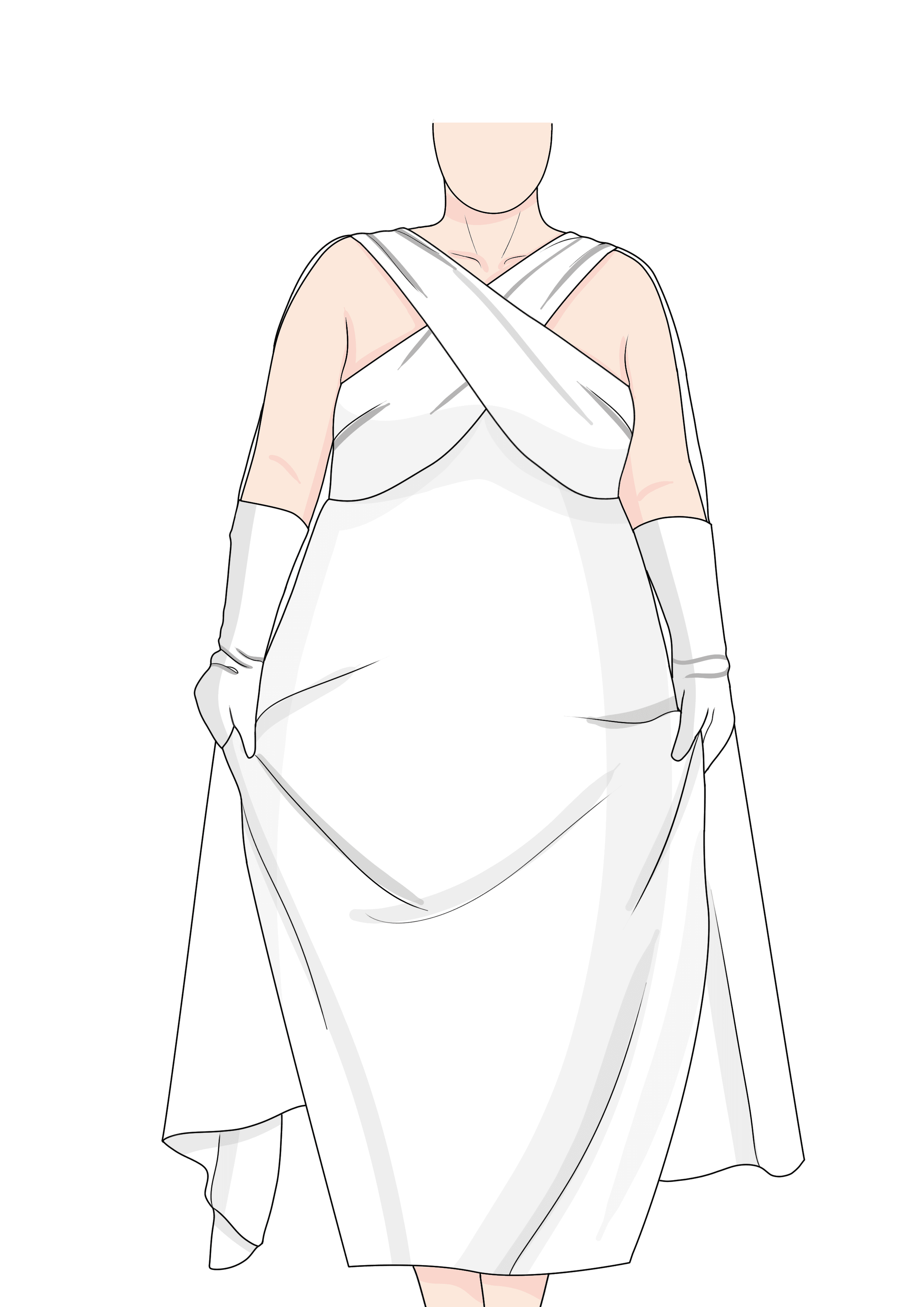 Crossfront Gown